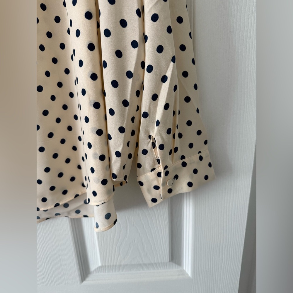 LC Lauren Conrad Women’s Cream Blouse 💙 NEW WITH TAGS 💙 Size 2X - Picture 10 of 10